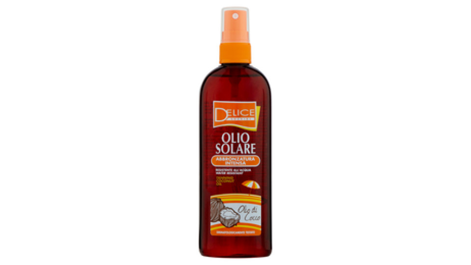 Delice Solaire Olio Solare Abbronzatura Intensa Olio di Cocco