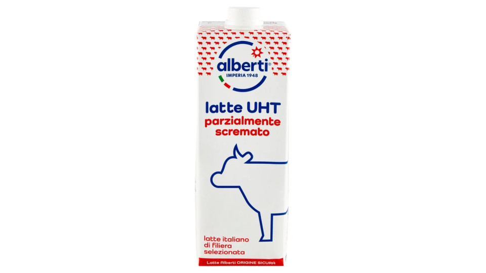 lattealberti latte UHT parzialmente scremato