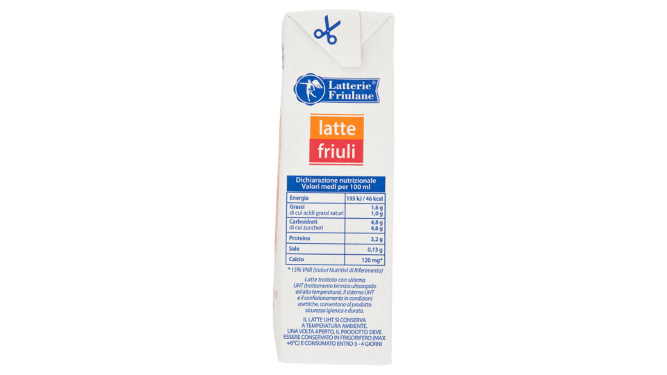 Latterie Friulane latte friuli Latte Parzialmente Scremato UHT a lunga conservazione