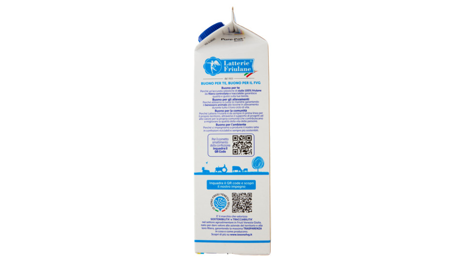 Latterie Friulane Latte Intero Latte Fresco Pastorizzato