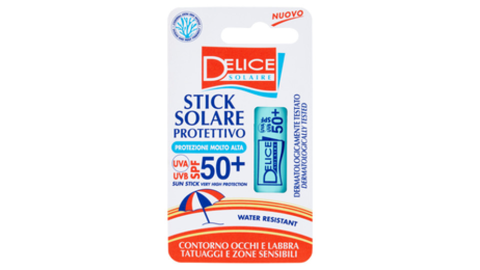 Delice Solaire Stick Solare Protettivo Protezione Molto Alta SPF 50+ 5,5 ml