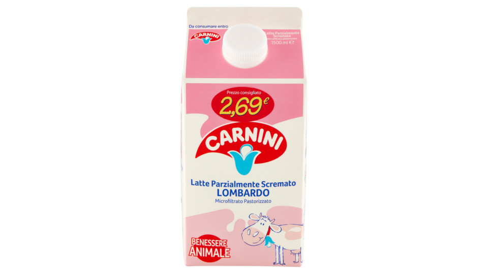 Carnini Latte Fresco parzialmente scremato loSnello