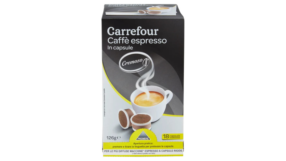 Carrefour Caffè espresso in capsule Cremoso