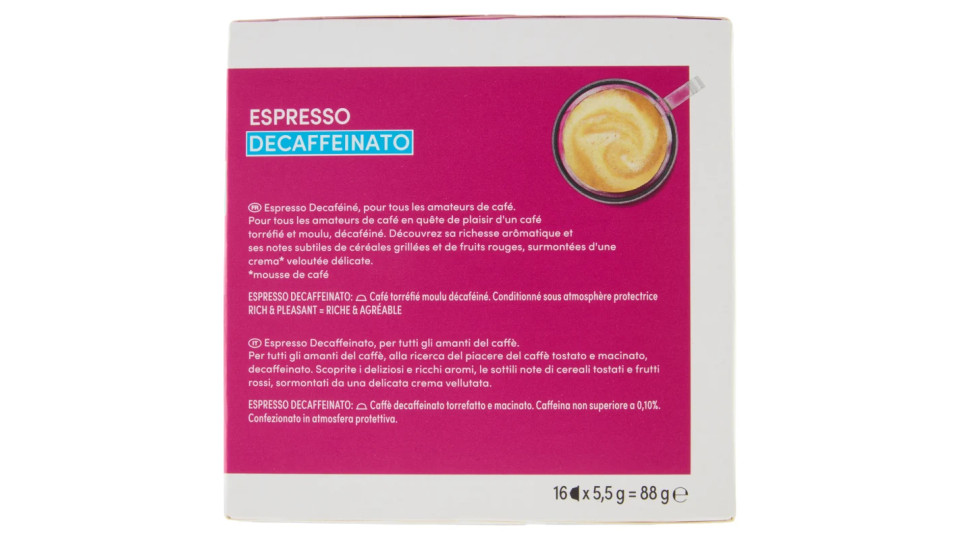 NESCAFÉ DOLCE GUSTO ESPRESSO DECAFFEINATO caffè espresso decaffeinato