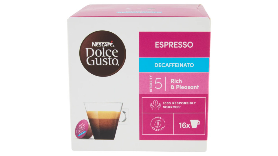 NESCAFÉ DOLCE GUSTO ESPRESSO DECAFFEINATO caffè espresso decaffeinato