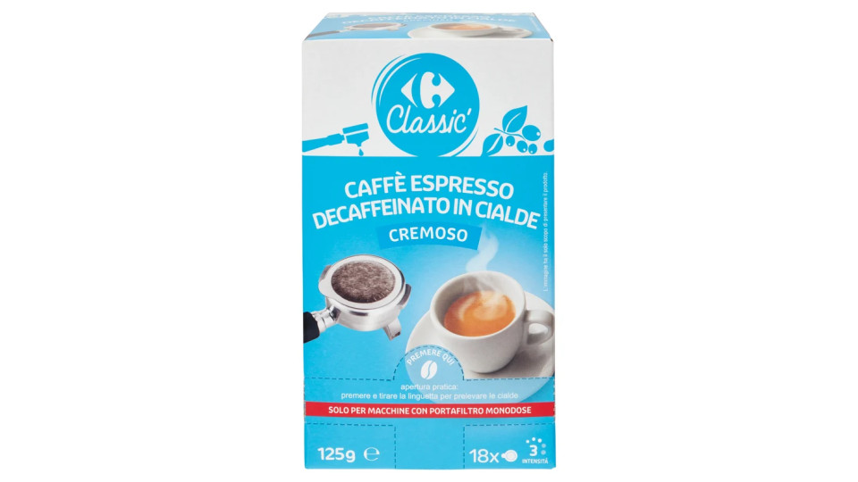 Carrefour Caffè espresso Decaffeinato in capsule Cremoso