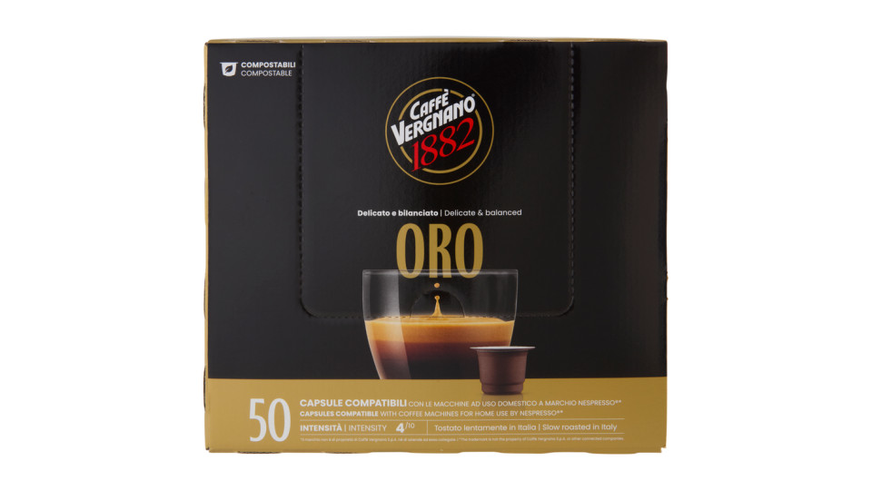 Caffè Vergnano 1882 Èspresso1882 Intenso Capsule Compatibili Nespresso
