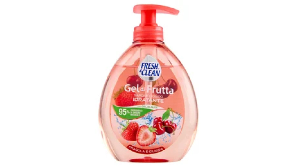 Fresh & Clean, Gel di frutta fragola e ciliegia sapone liquido