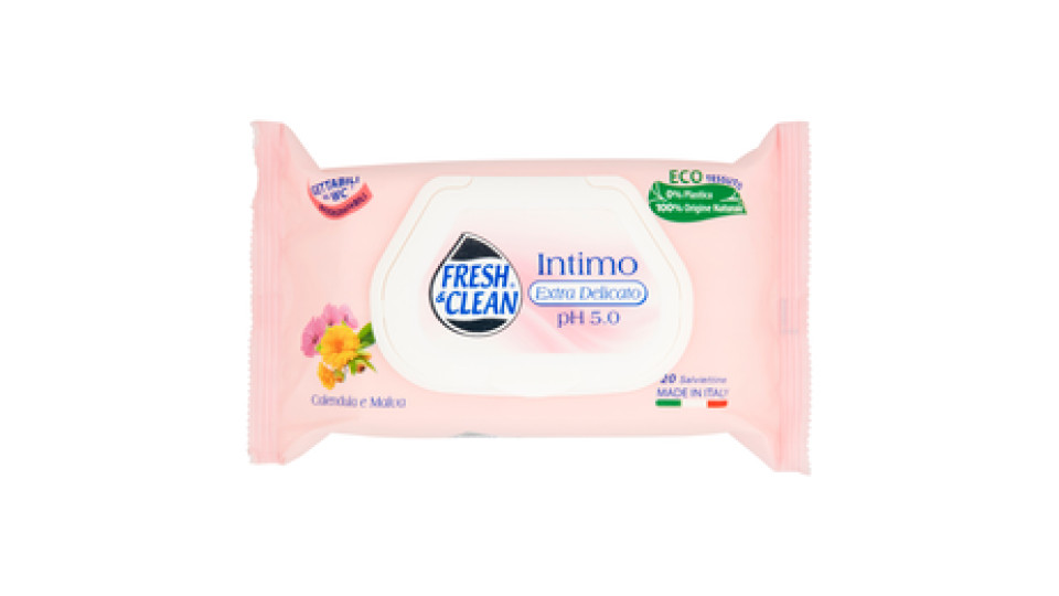Intimo Extra Delicato Ph 5.0 Salviettine Umidificate 20 Pz