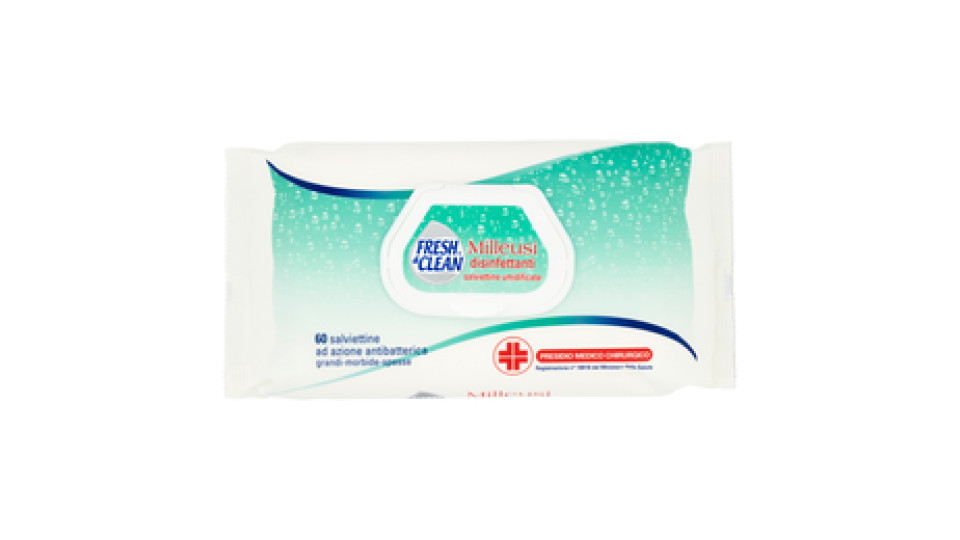 Milleusi Disinfettanti 40 Salviettine Umidificate