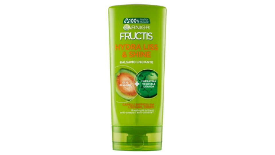 Garnier Fructis Hydra Liss Balsamo per Capelli Difficili da Lisciare