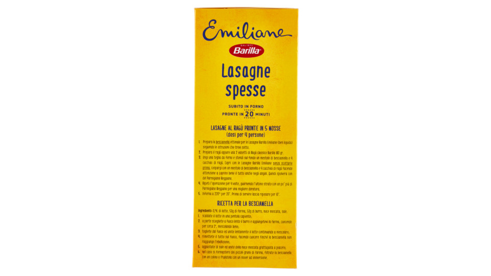 Barilla Emiliane Lasagne all'uovo