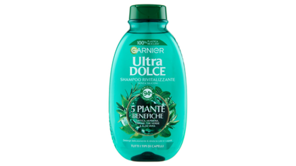 Garnier Ultra Dolce 5 Piante Shampoo Infusione di Vitalità per Capelli Normali