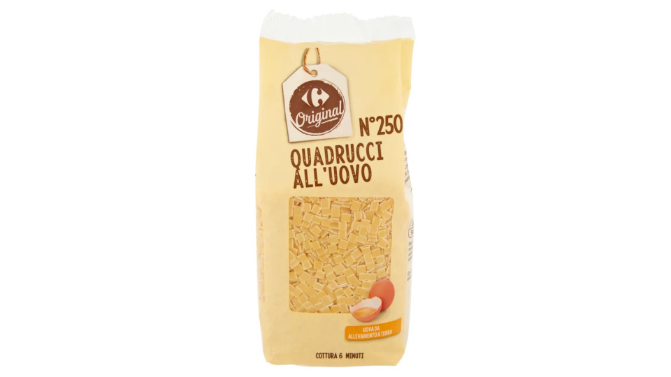 Carrefour Quadrucci all'uovo N°250