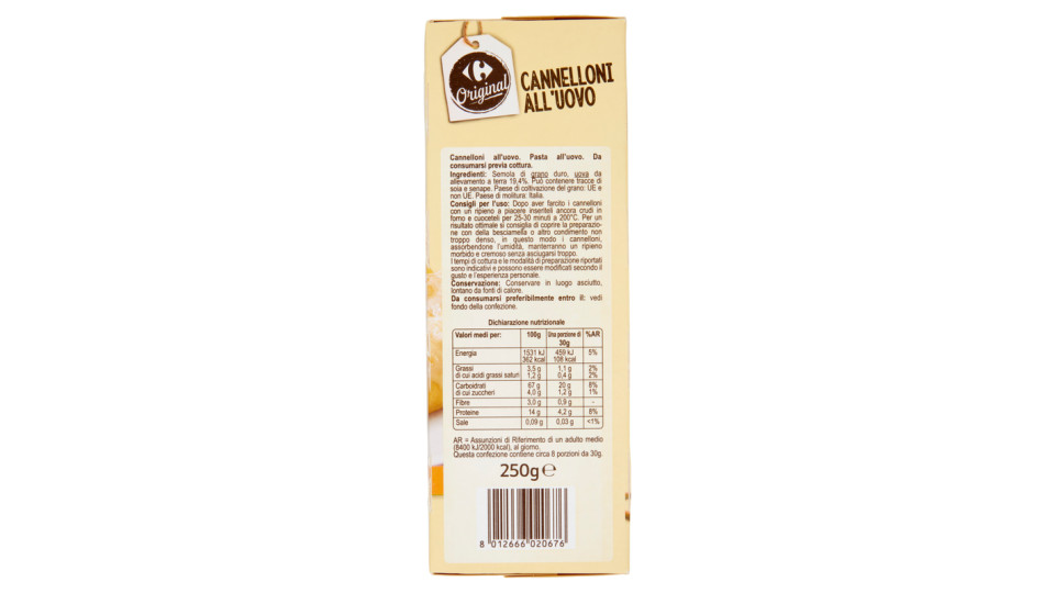 Carrefour Cannelloni all'uovo