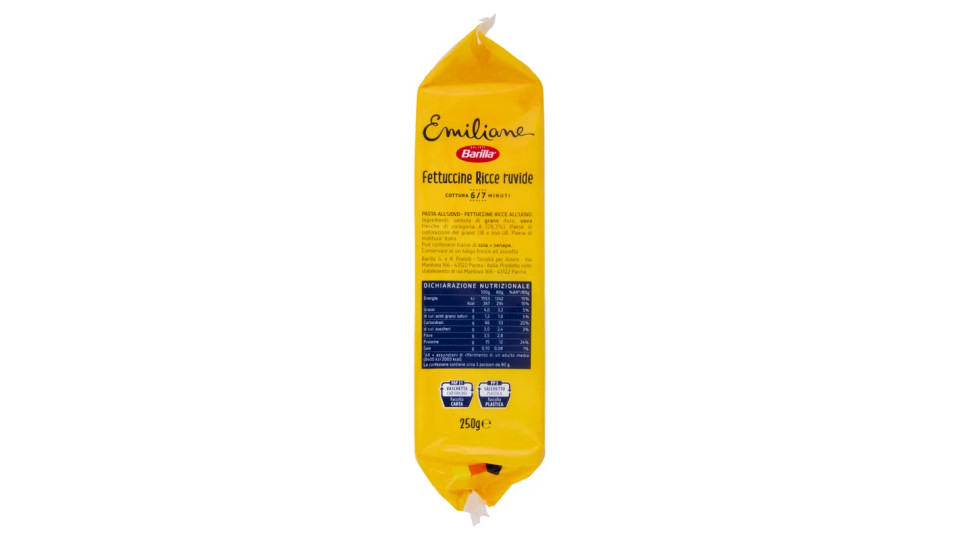 Barilla Emiliane Fettuccine Ricce all'uovo n.275