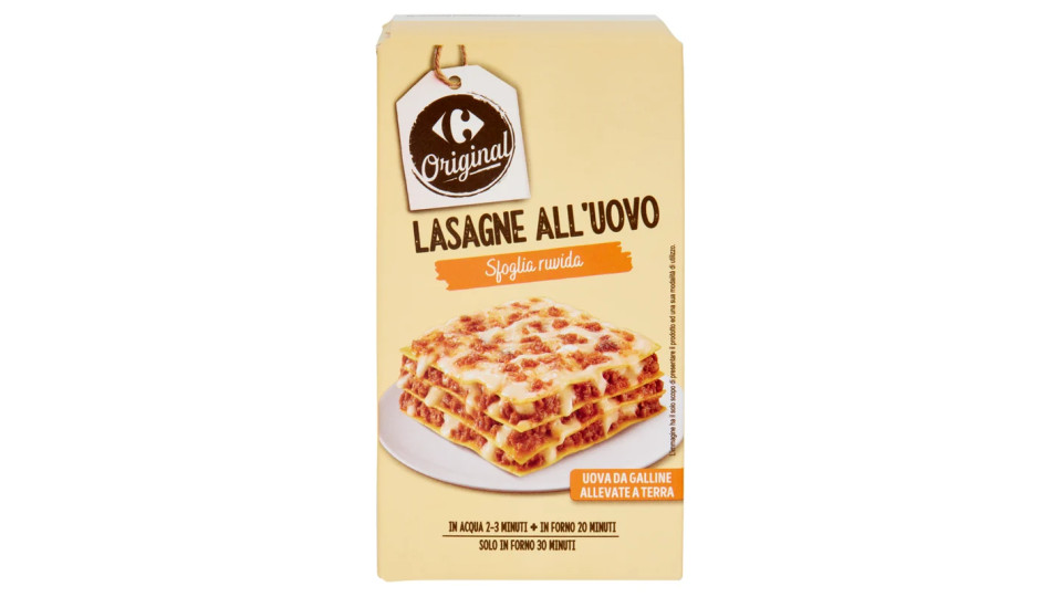 Carrefour Lasagne all'uovo con Spinaci