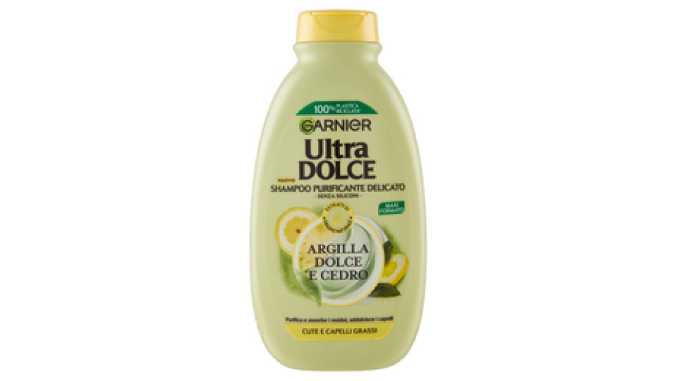 Garnier Ultra Dolce Shampoo purificante Argilla Dolce e Cedro per capelli grassi