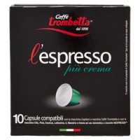 Caffè trombetta l'espresso più crema 10 Capsule