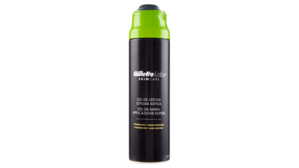 Gillette Labs Gel da Barba Applicazione Rapida, 198ml