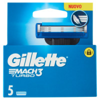 Gillette Mach3 Turbo Lame per Rasoio da Uomo