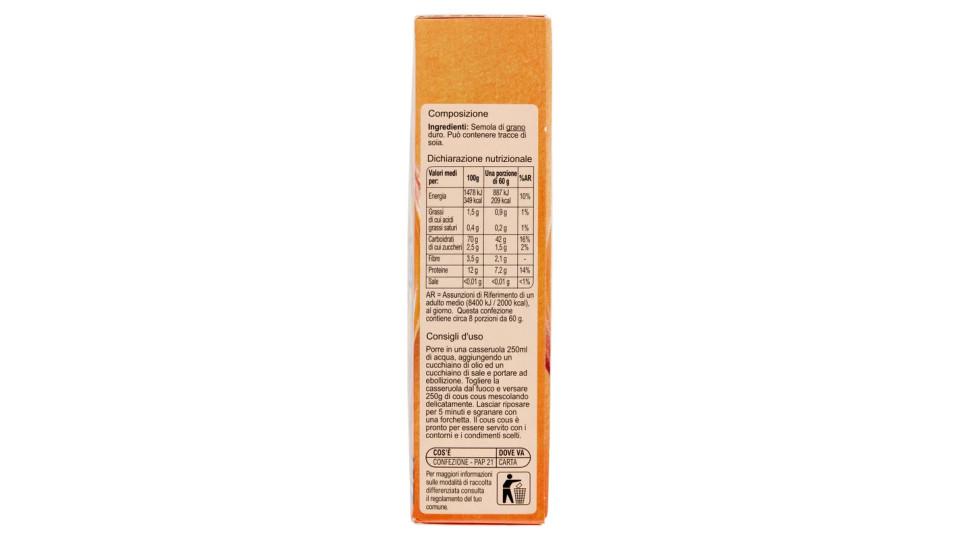 Carrefour Cous Cous Grana media