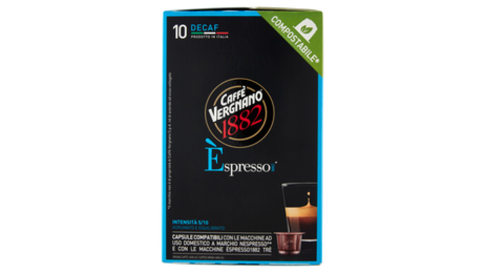 Caffè Vergnano 1882 Èspresso1882 Arabica - 10 Capsule - Compatibili Nespresso