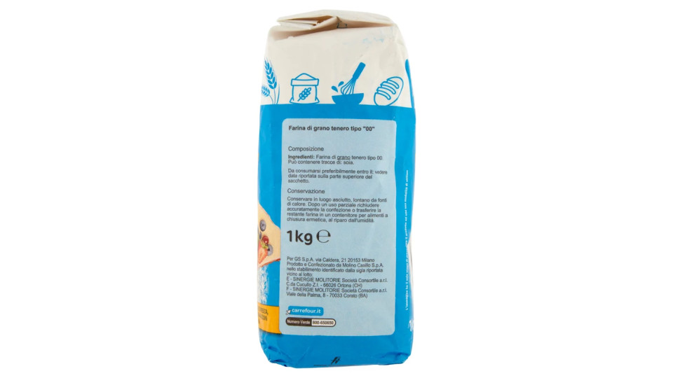 Carrefour Farina di grano tenero tipo "00" Antigrumi