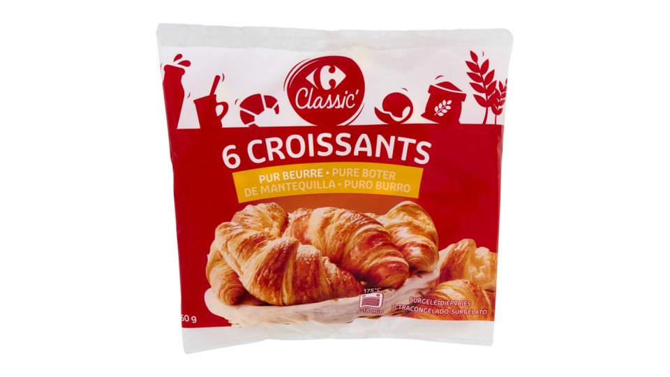 Carrefour Croissants Surgelato 6 pezzi