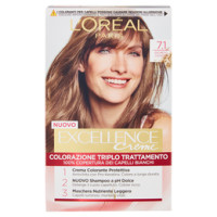 L'Oréal Paris Excellence Crema Colorante Triplo Trattamento Avanzato, 7.1 Biondo Cenere