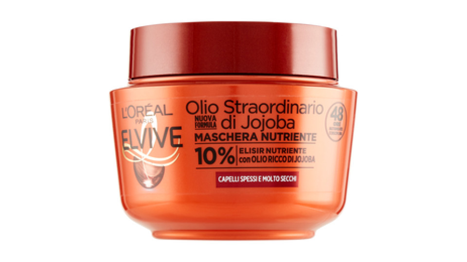 L'Oréal Paris Elvive Olio Straordinario Maschera Nutriente per Capelli Secchi o Spenti