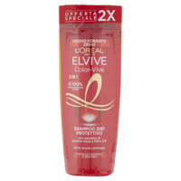 L'Oréal Paris Shampoo 2in1 Elvive Color Vive, Per Capelli Colorati, 285 ml