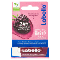 Labello, Black Berry Shine Balsamo labbra colorato all'aroma di mora 4,8 g