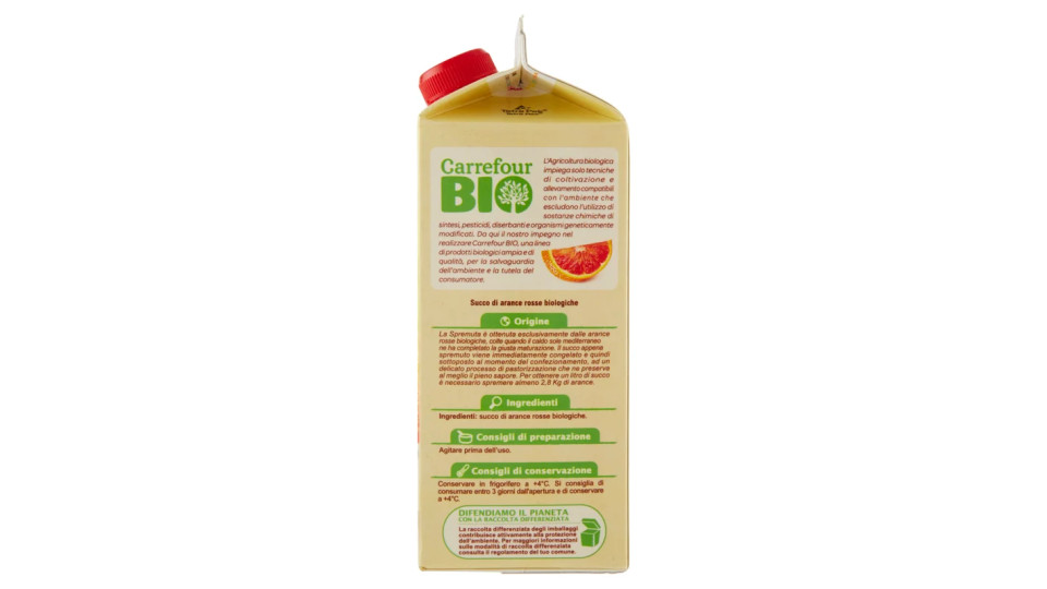 Carrefour Bio Spremuta di Arance rosse
