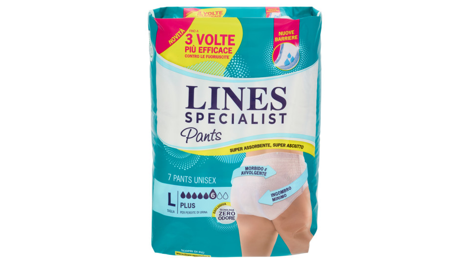 Lines Specialist Pants Unisex Taglia L Plus 7 pz