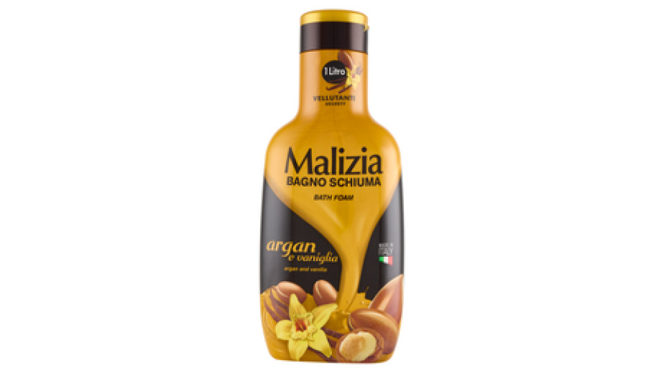 Malizia Bagno Schiuma Argan e Vaniglia