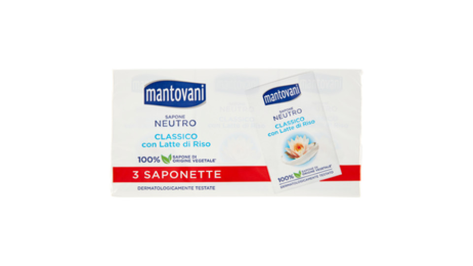 Mantovani - Sapone Neutro Classico con Latte di Riso