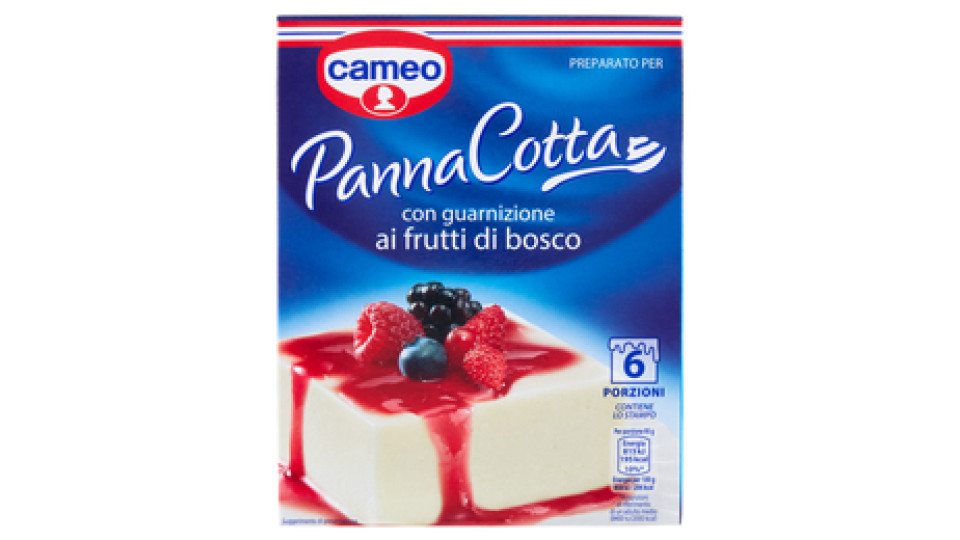 Cameo - Panna Cotta, con Guarnizione ai Frutti di Bosco