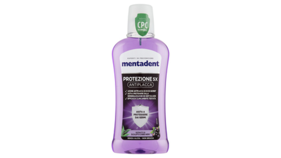 Mentadent Protezione 5X Antiplacca 400 ml
