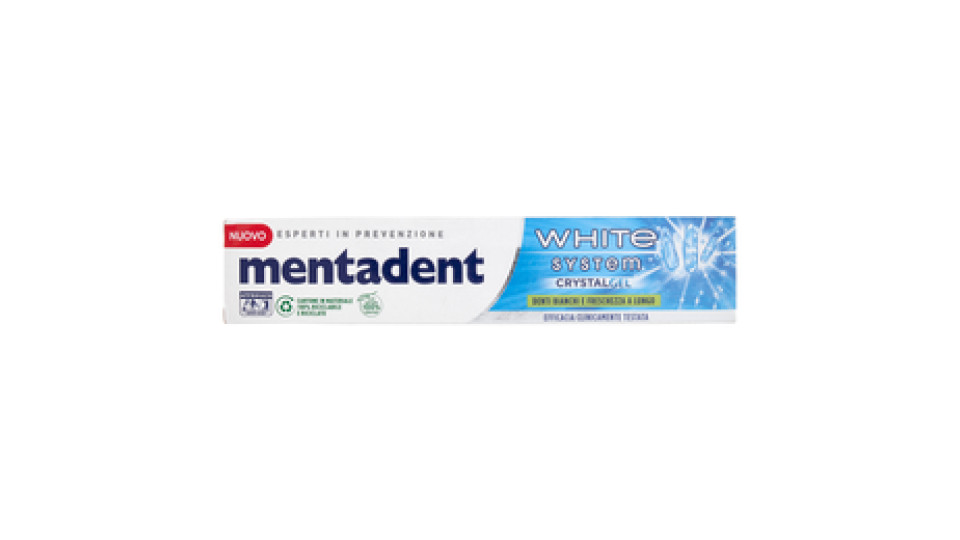 Mentadent White System Crystal Gel