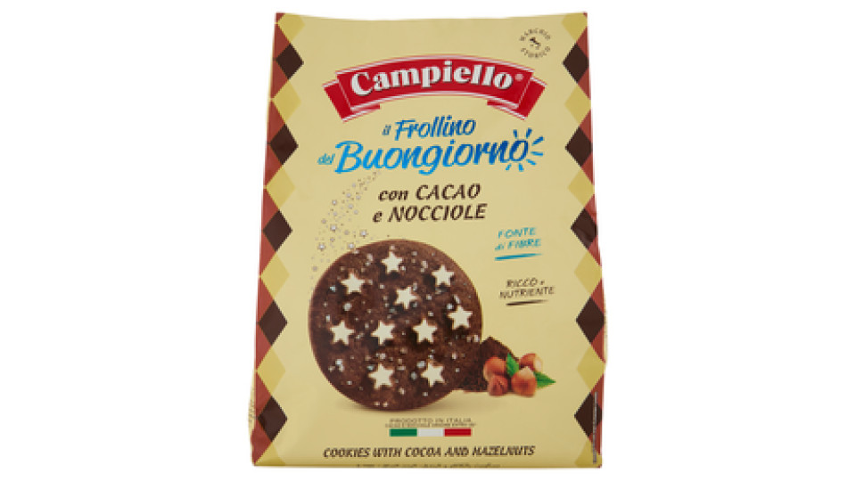 Campiello i Biscotti del Buongiorno Frollini con cacao e nocciole