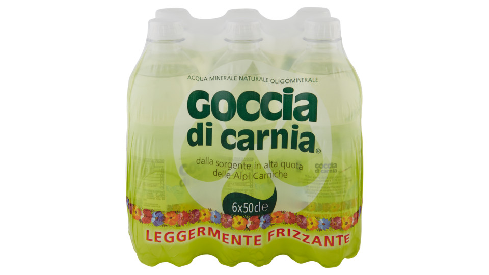 Goccia di Carnia Acqua Minerale Naturale Oligominerale Leggermente Frizzante