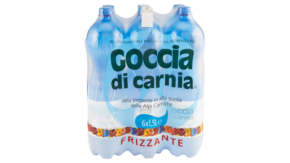 Goccia di Carnia Acqua Minerale Naturale Oligominerale Frizzante