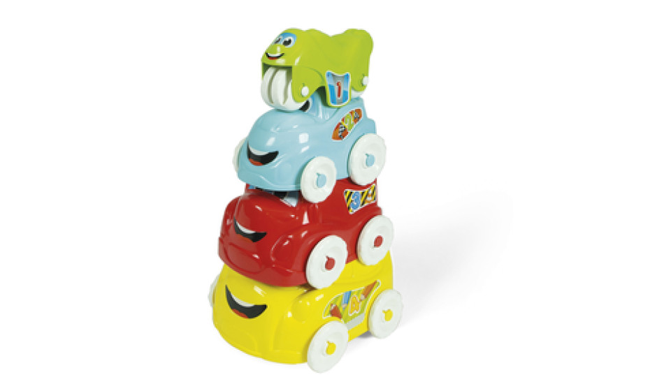 Clementoni 17111 - Veicoli Attività Scopri e Impila, Multicolore
