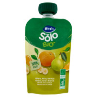 Hero Baby Solo, frutta frullata pouch banana pera e arancia biologica