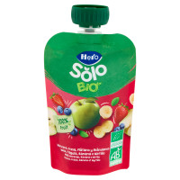 Hero Baby Solo, Frutta frullata pouch mela fragola e mirtillo biologica