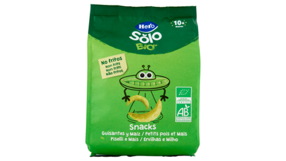 Hero Solo - Snack Piselli e Mais 100 % BIO - 1 Confezione da