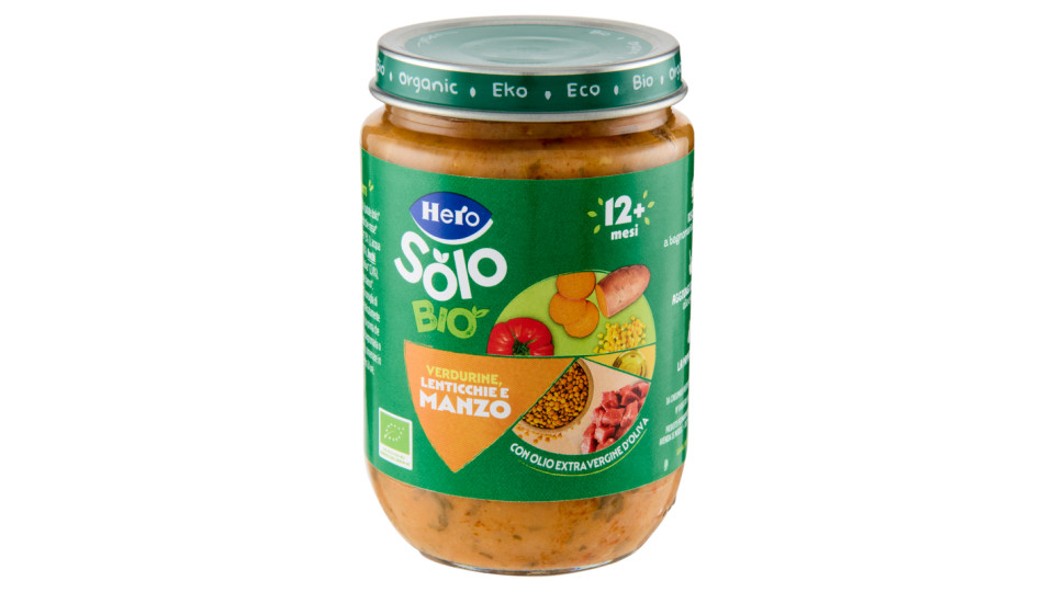 Hero Baby Solo, omogeneizzato verdurine con manzo biologico