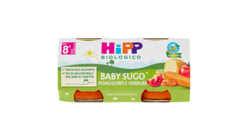 HiPP Biologico Baby Sugo Pomodoro e mozzarella Omogeneizzato