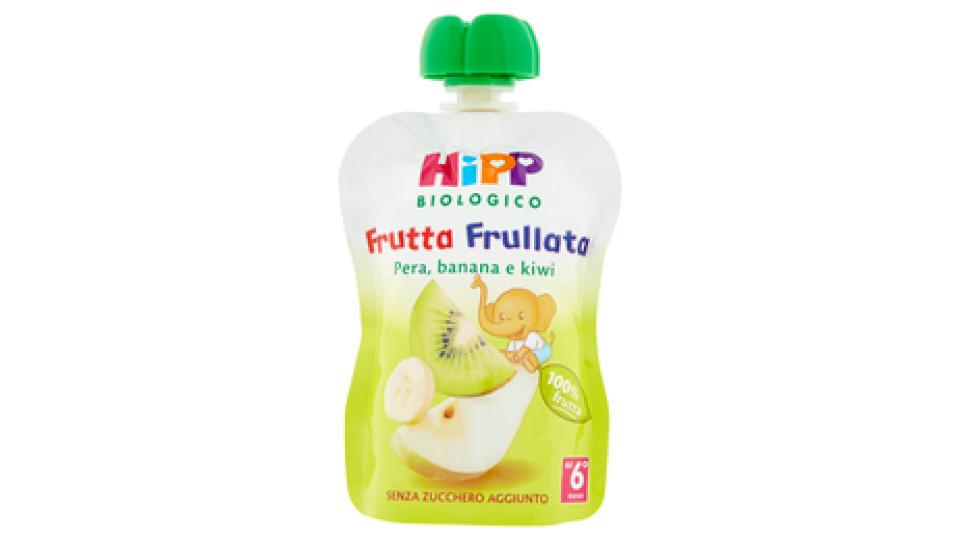 HiPP Biologico Frutta Frullata Pera, banana e kiwi 90 g